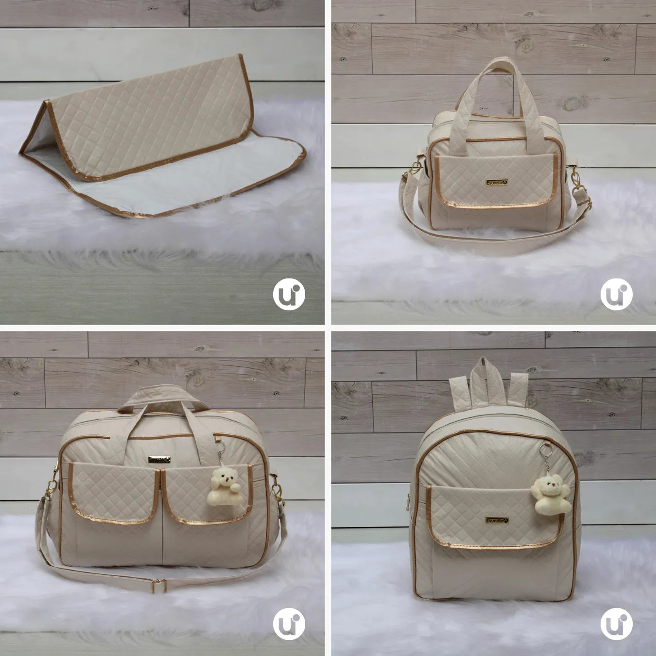 Kit Bolsa Maternidade 4 em 1 Impermeável e Térmica - Kit Mommy