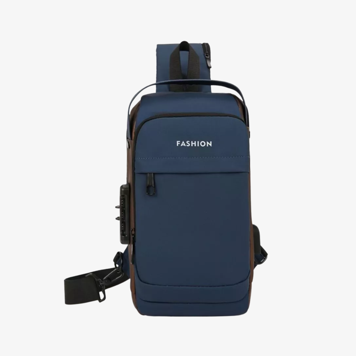 Bolsa Transversal Antifurto com USB e Bolso Oculto Impermeável SecureCarry™