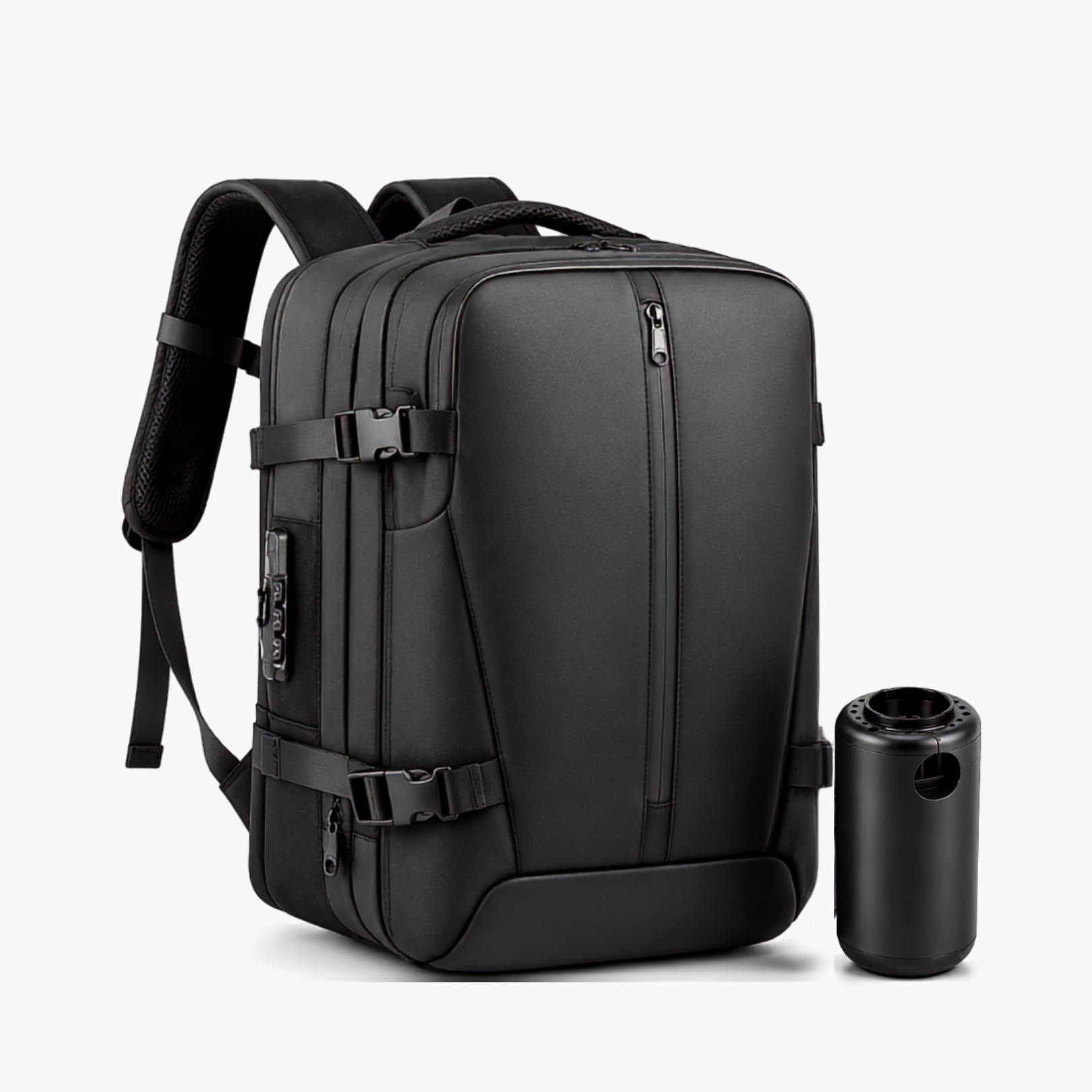 Mochila de Viagem a Vácuo Expansível 60L Mala de Bordo Impermeável