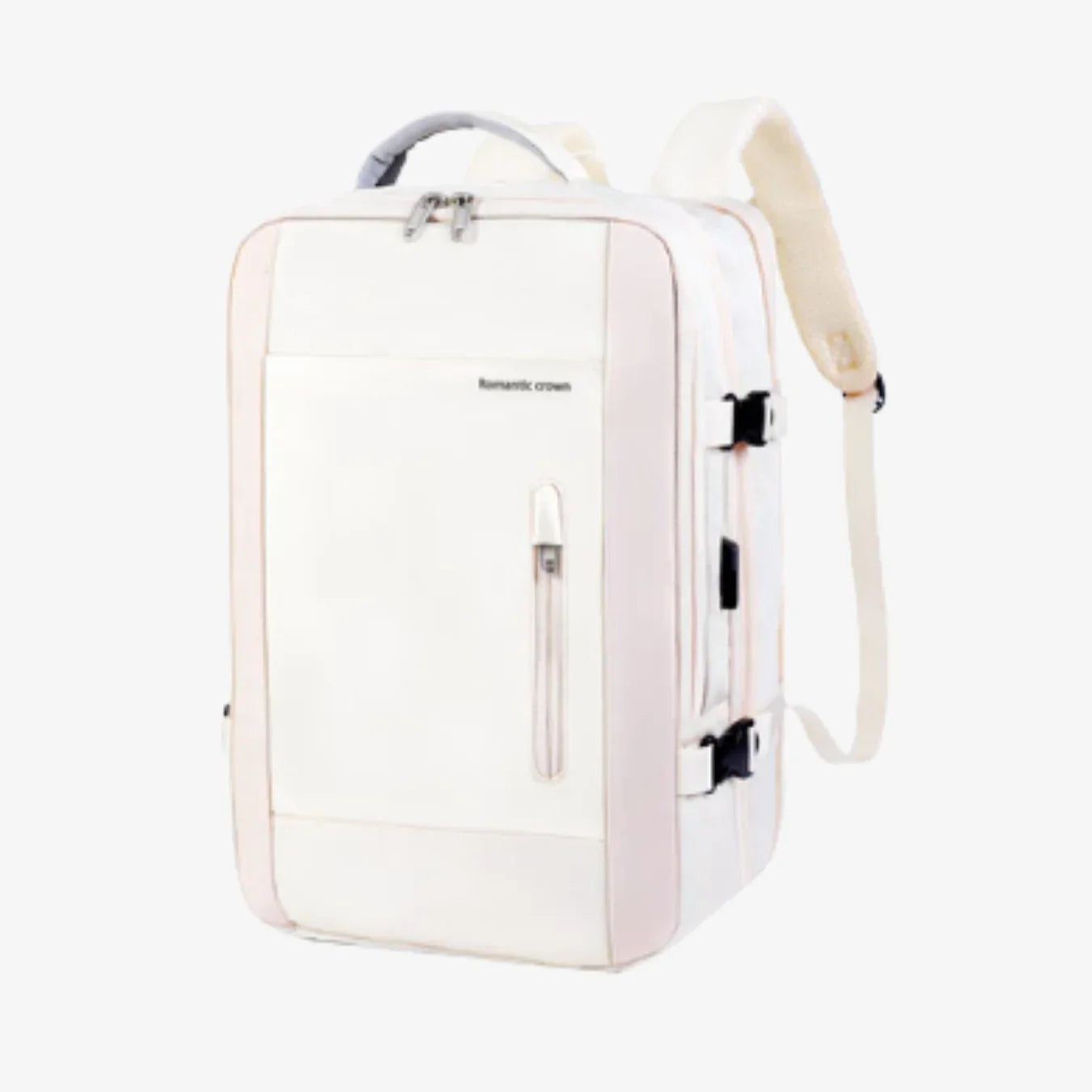 Mochila de Viagem Executiva 45L Impermeável com USB – Unissex para Notebook Romantic Crown - uniescolhas