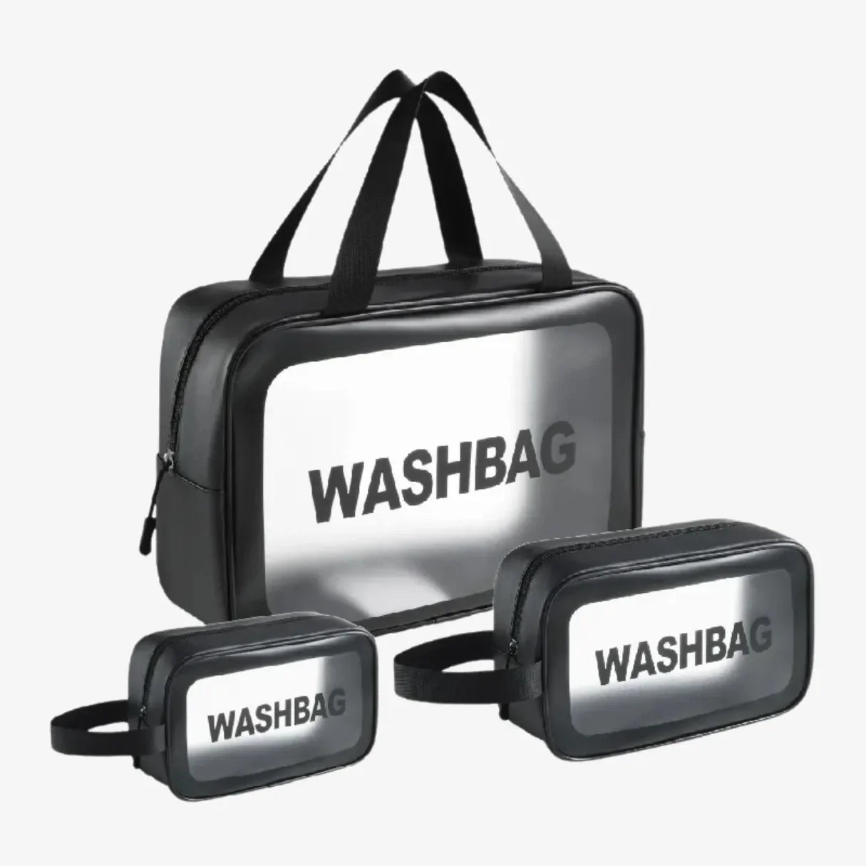 Kit 3 Bolsas Transparentes WashBags™ - uniescolhas