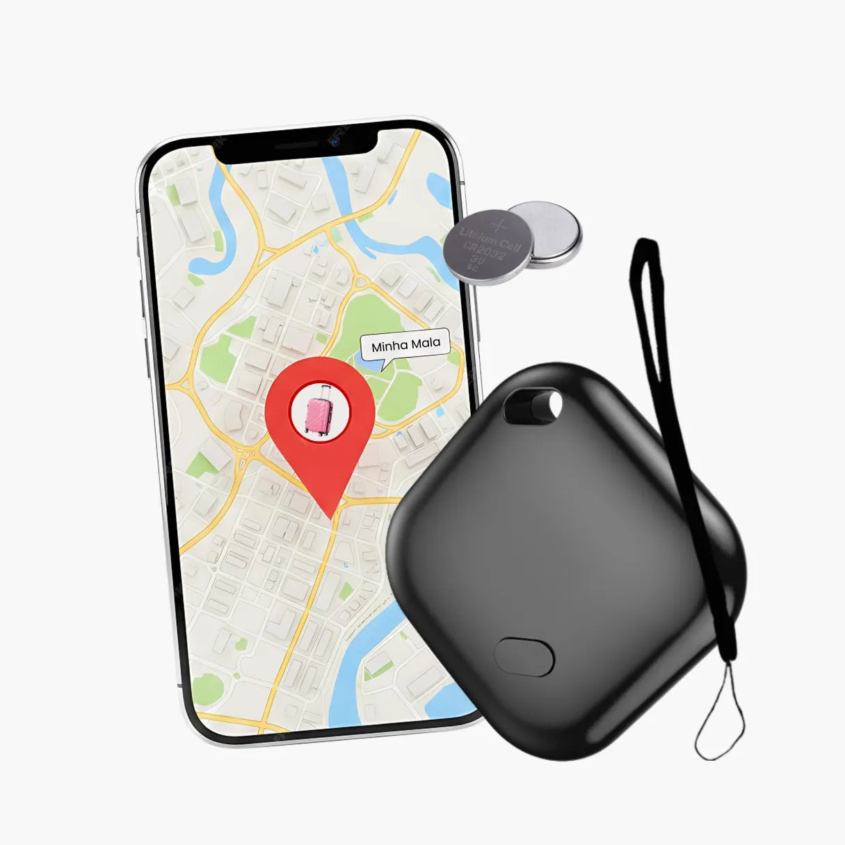 Smart Tag Rastreador Inteligente de Bagagem e Objetos (Exclusivo iOS)