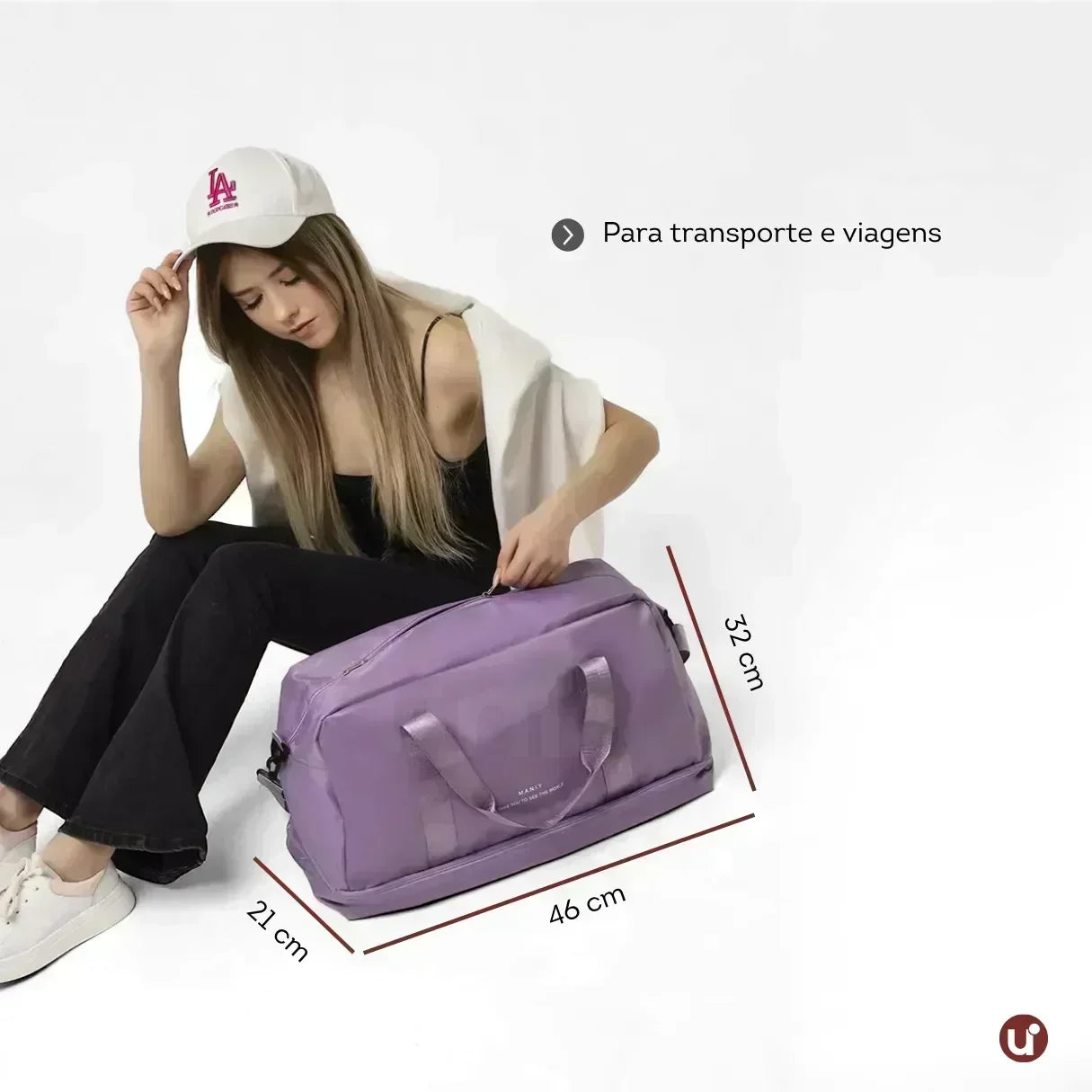 Bolsa de Viagem de Mão Impermeável com Porta-Sapatos - FlexiCarry™