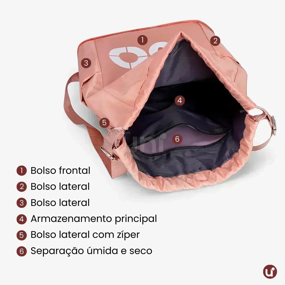 Kit Bolsas de Viagem e Academia Unissex T60 TRAFT + T60 BAG - uniescolhas