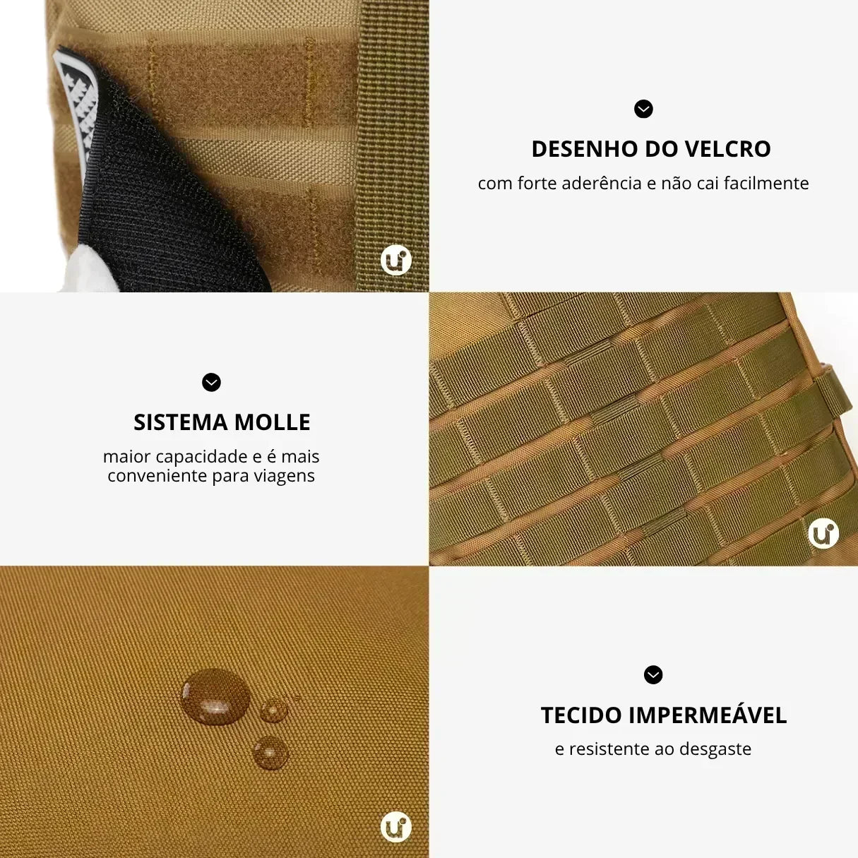 Mochila Tática Militar 50L Impermeável para Viagem e Treino - Tactical Titan™