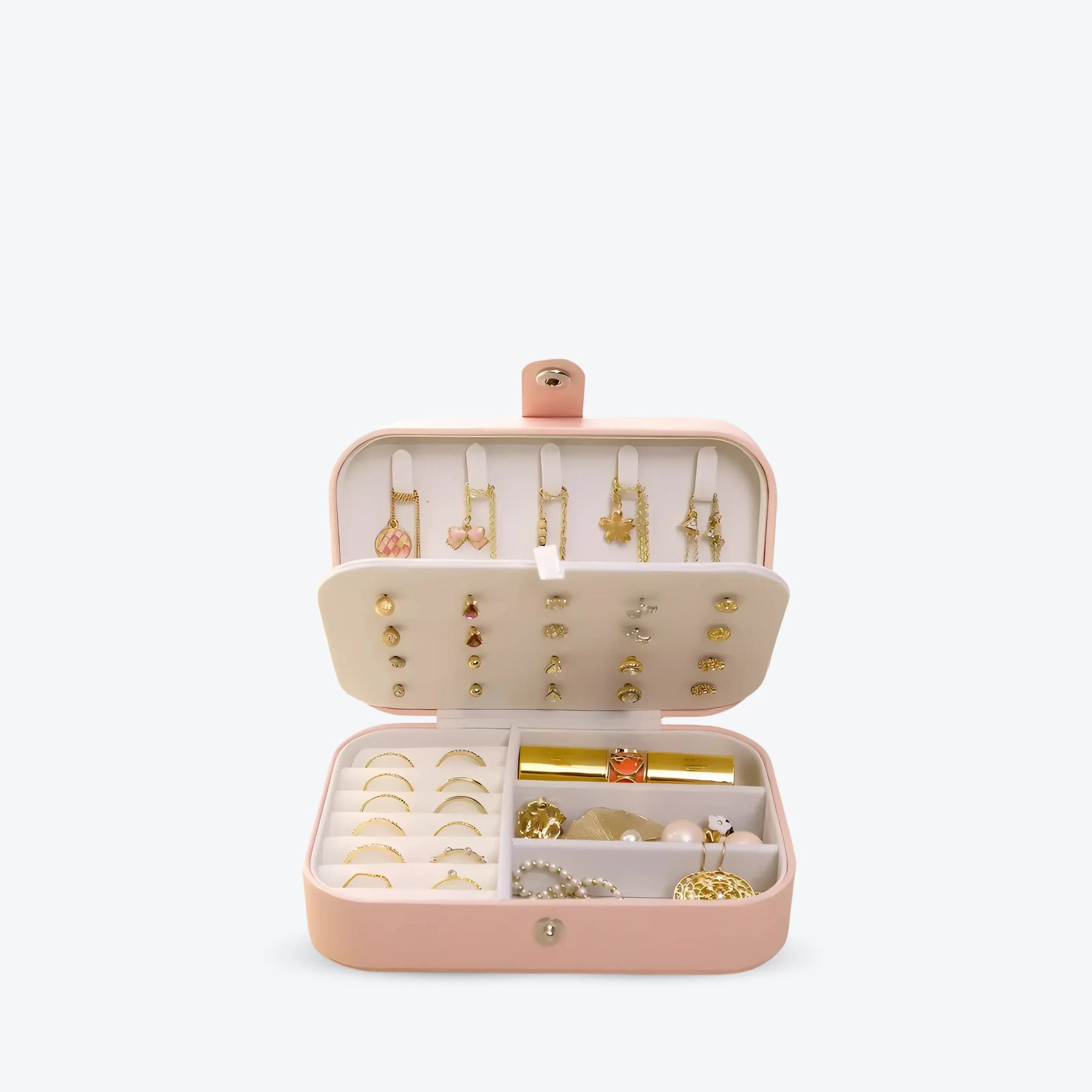 Porta-Joias Compacto e Organizador de Viagem BellaBox® - uniescolhas