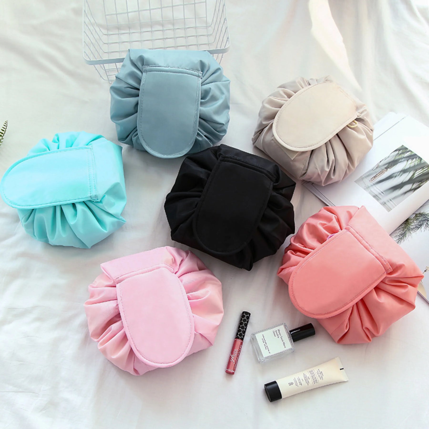 Bolsa Compacta Organizadora de Maquiagem Impermeável GlamBag™ - uniescolhas