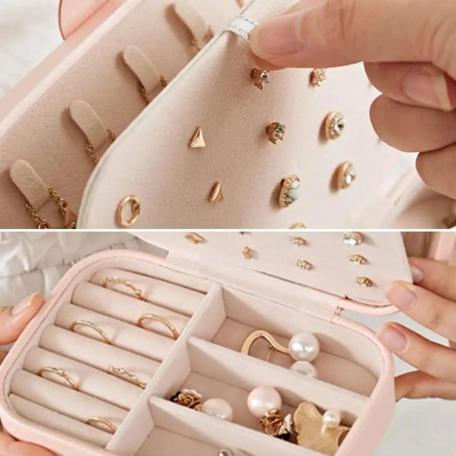 Porta-Joias Compacto e Organizador de Viagem BellaBox® - uniescolhas