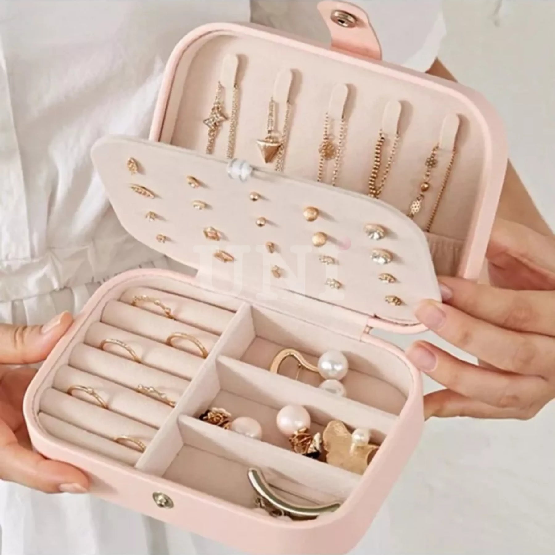 Porta-Joias Compacto e Organizador de Viagem BellaBox® - uniescolhas