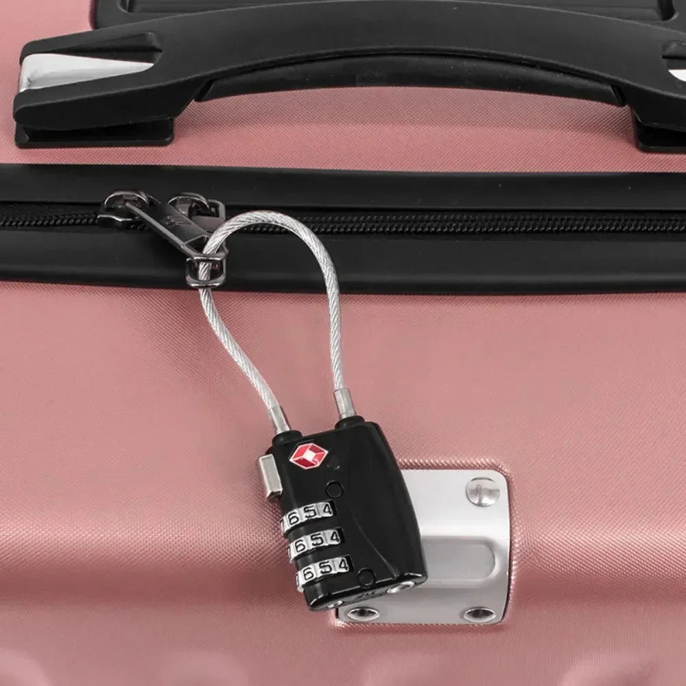 Cadeado de Viagem Cabo de Aço Resistente + Senha Personalizada ProMaster™ - uniescolhas