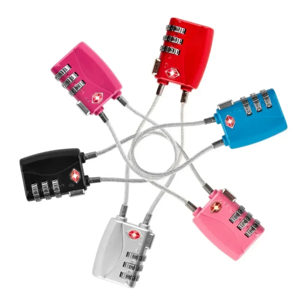 Cadeado de Viagem Cabo de Aço Resistente + Senha Personalizada ProMaster™ - uniescolhas