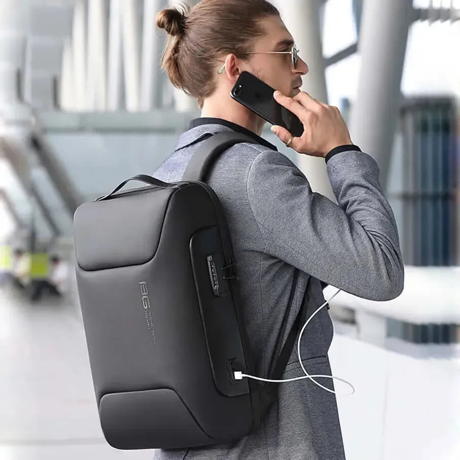 Mochila Executiva Antifurto Compartimento para Notebook 15,6" e Tablet 12" DunePrime™ - uniescolhas