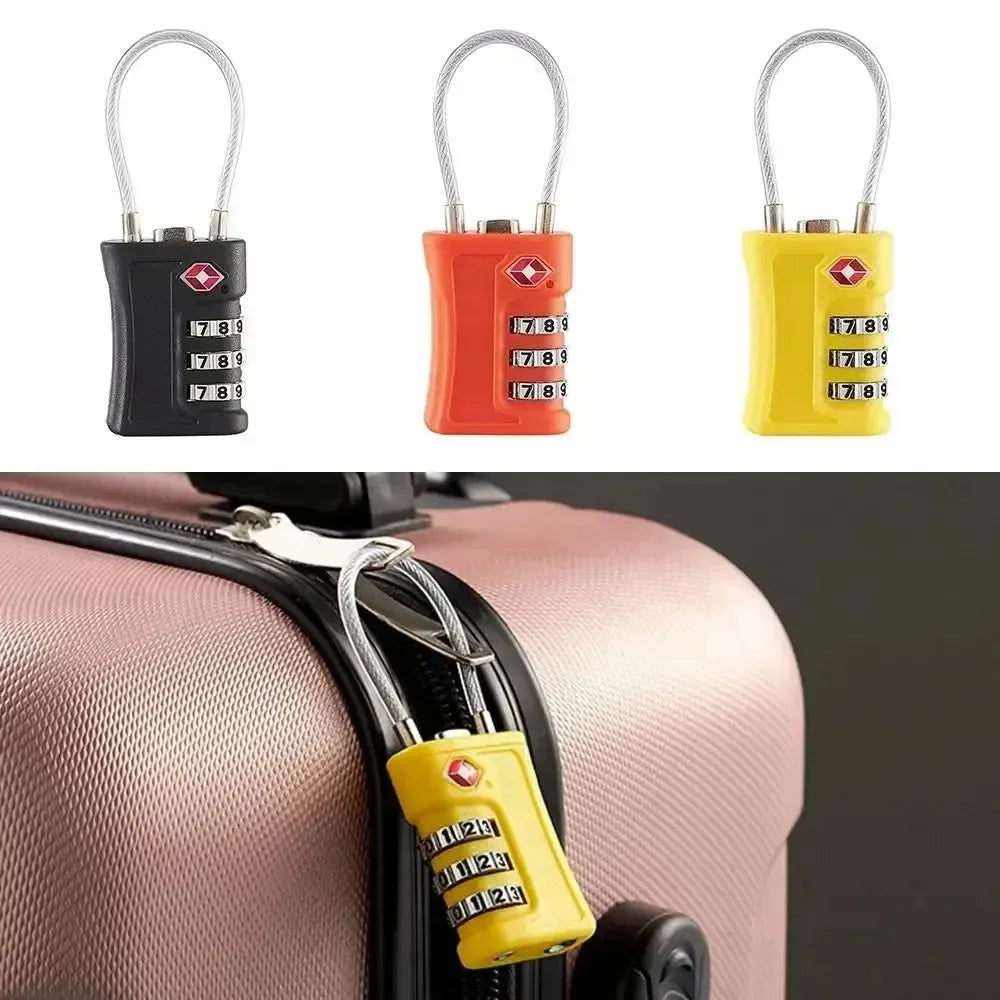 Cadeado de Viagem Cabo de Aço Resistente + Senha Personalizada ProMaster™ - uniescolhas