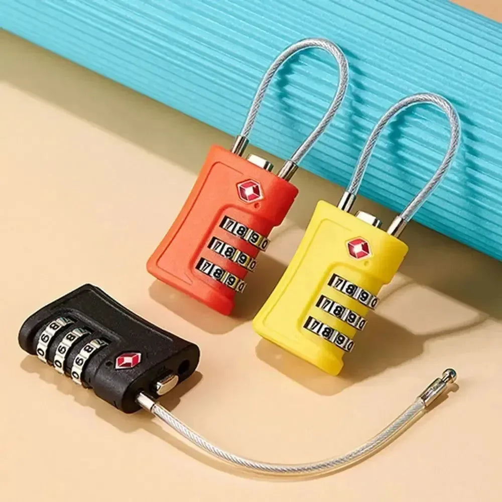 Cadeado de Viagem Cabo de Aço Resistente + Senha Personalizada ProMaster™ - uniescolhas