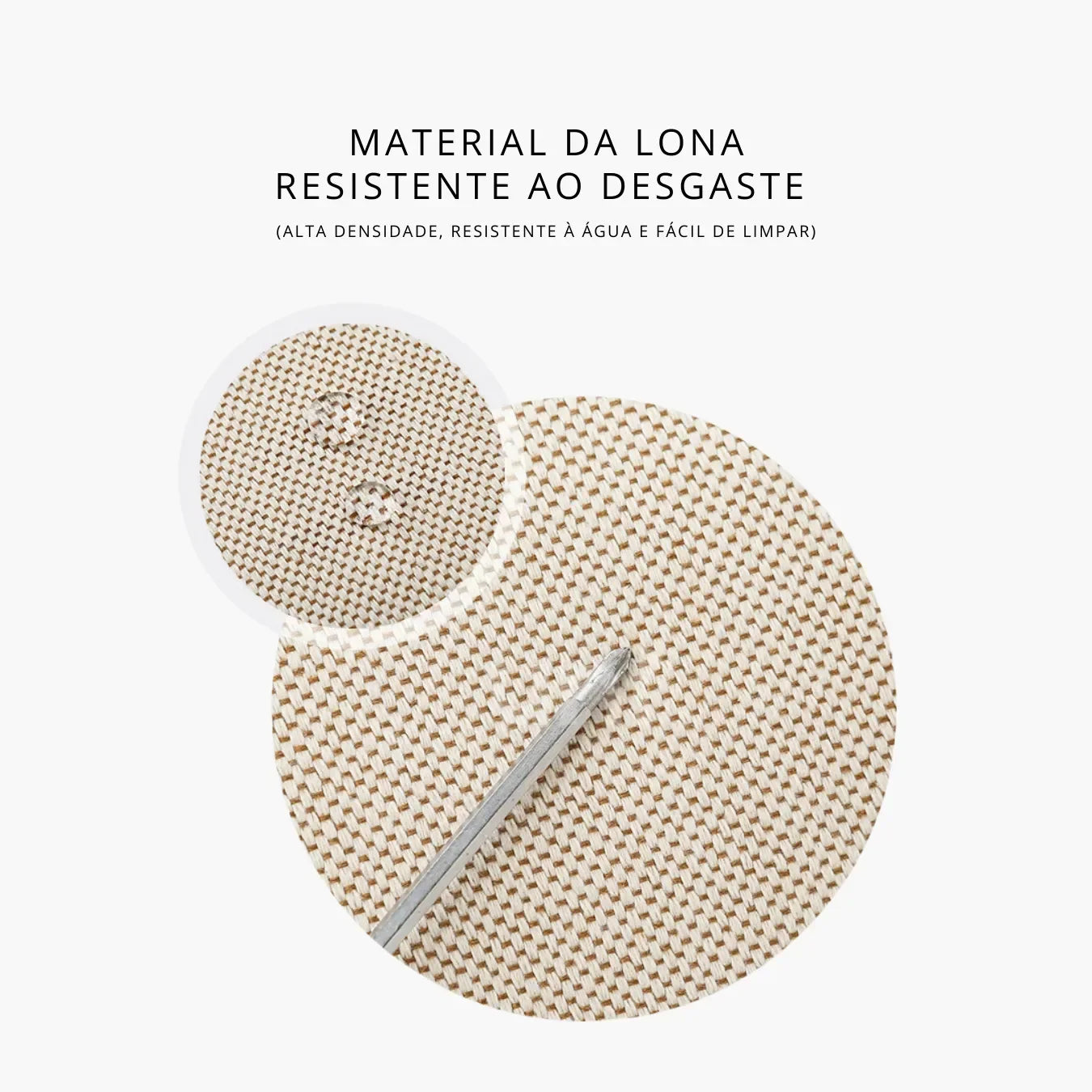 Bolsa de lona feminina Le Classique com alças de ombro e detalhes em couro sintético, com design elegante e versátil para o dia a dia e viagens curtas.