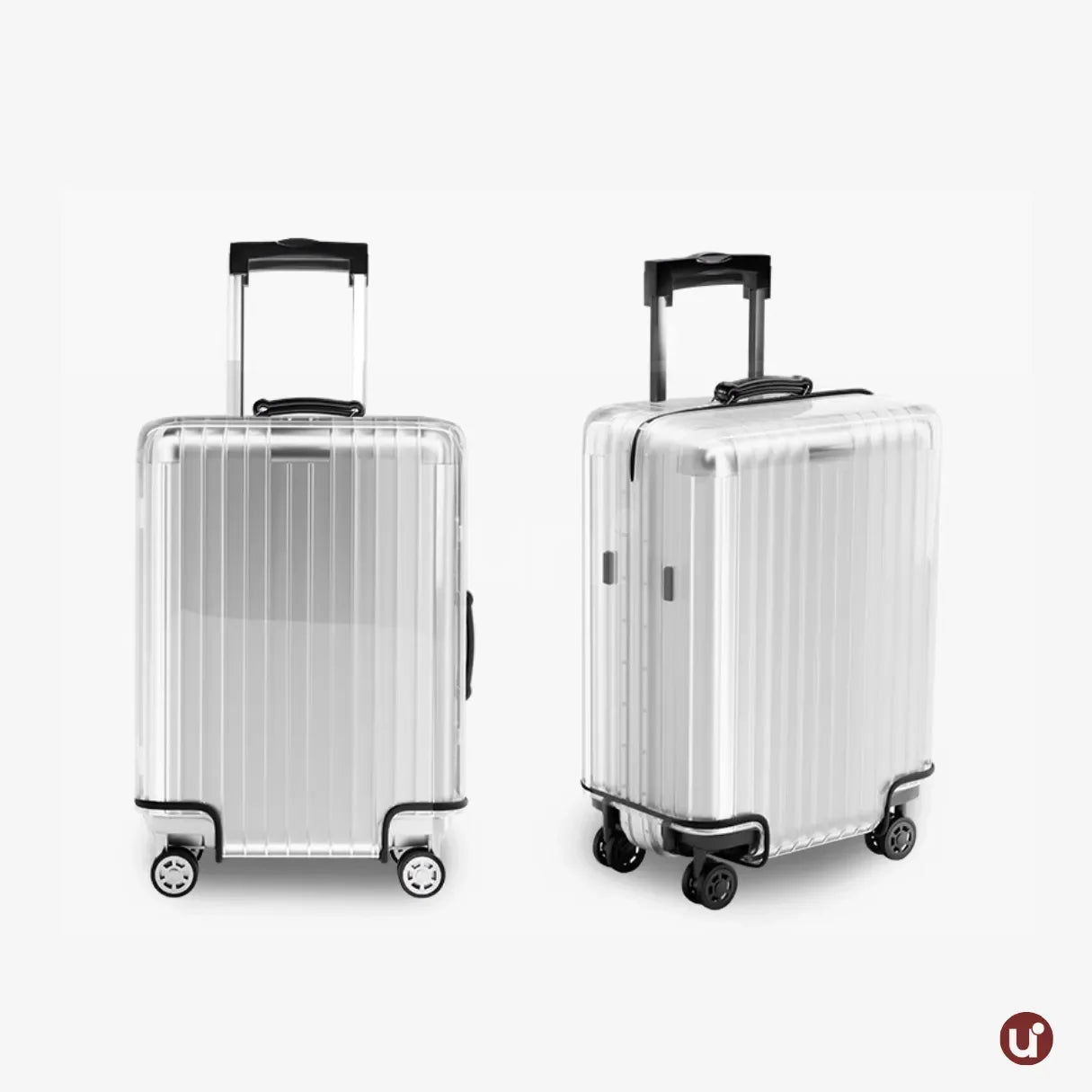 Capa Protetora Para Mala de Viagem Transparente PVC Cristal Resistente e Impermeável - uniescolhas