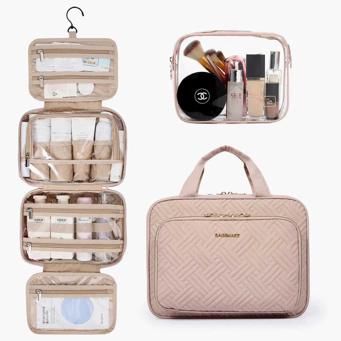 Necessaire Dobrável para Higiene Pessoal BeautyVoyage™ Modelo PREMIUM - uniescolhas