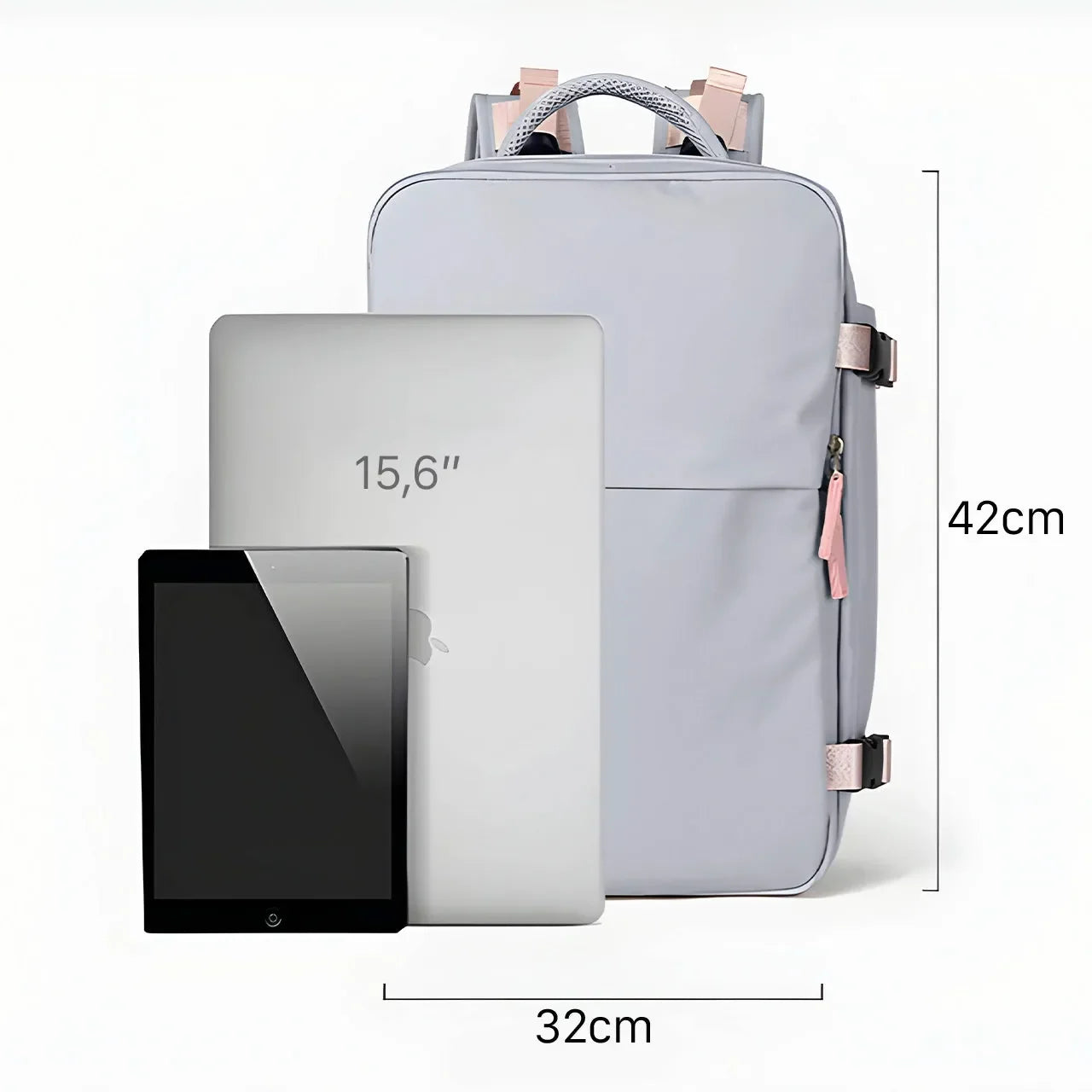 Mochila 40L de Capacidade, Compartimento para Laptop e Porta USB RoyalViolet™ - uniescolhas