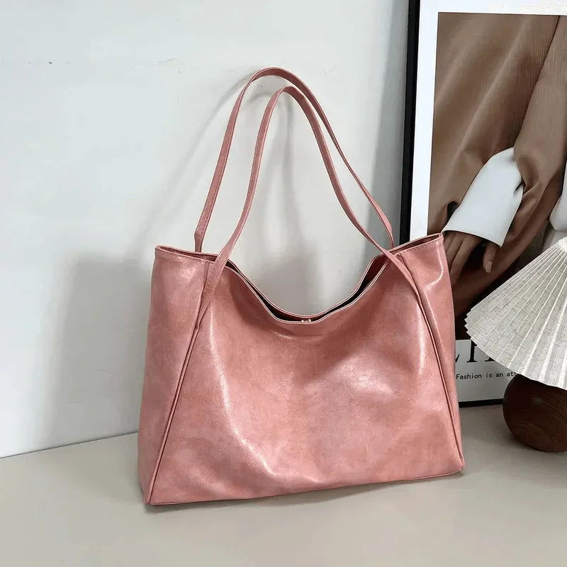 Bolsa de Couro Minimalista Forro de Algodão e Fecho de Fivelas de Metal Morbol™ - uniescolhas