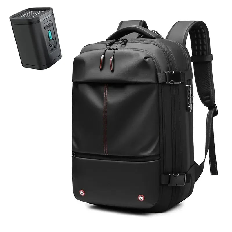 Mochila de viagem feminina AirBag Pack de 60 litros em tecido Oxford impermeável, com sistema a vácuo integrado, ideal para evitar taxas de bagagem.