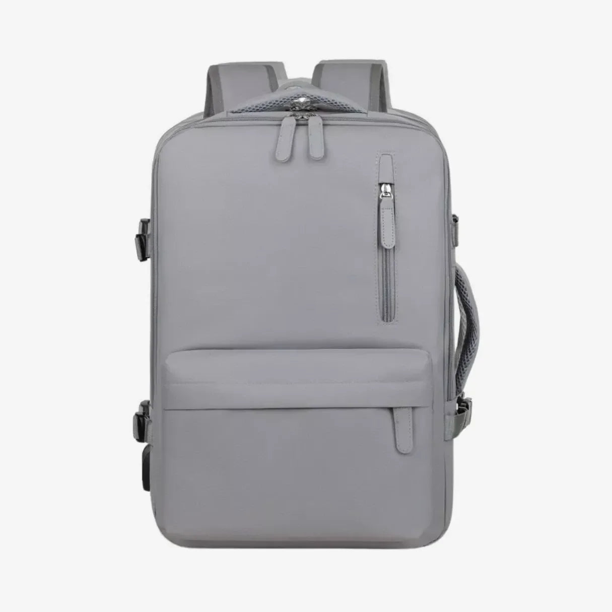 Mochila de viagem expansível feminina BellaJourney 2.0 em tecido Oxford impermeável, com design elegante e tamanho ideal para levar na cabine sem pagar taxa extra.