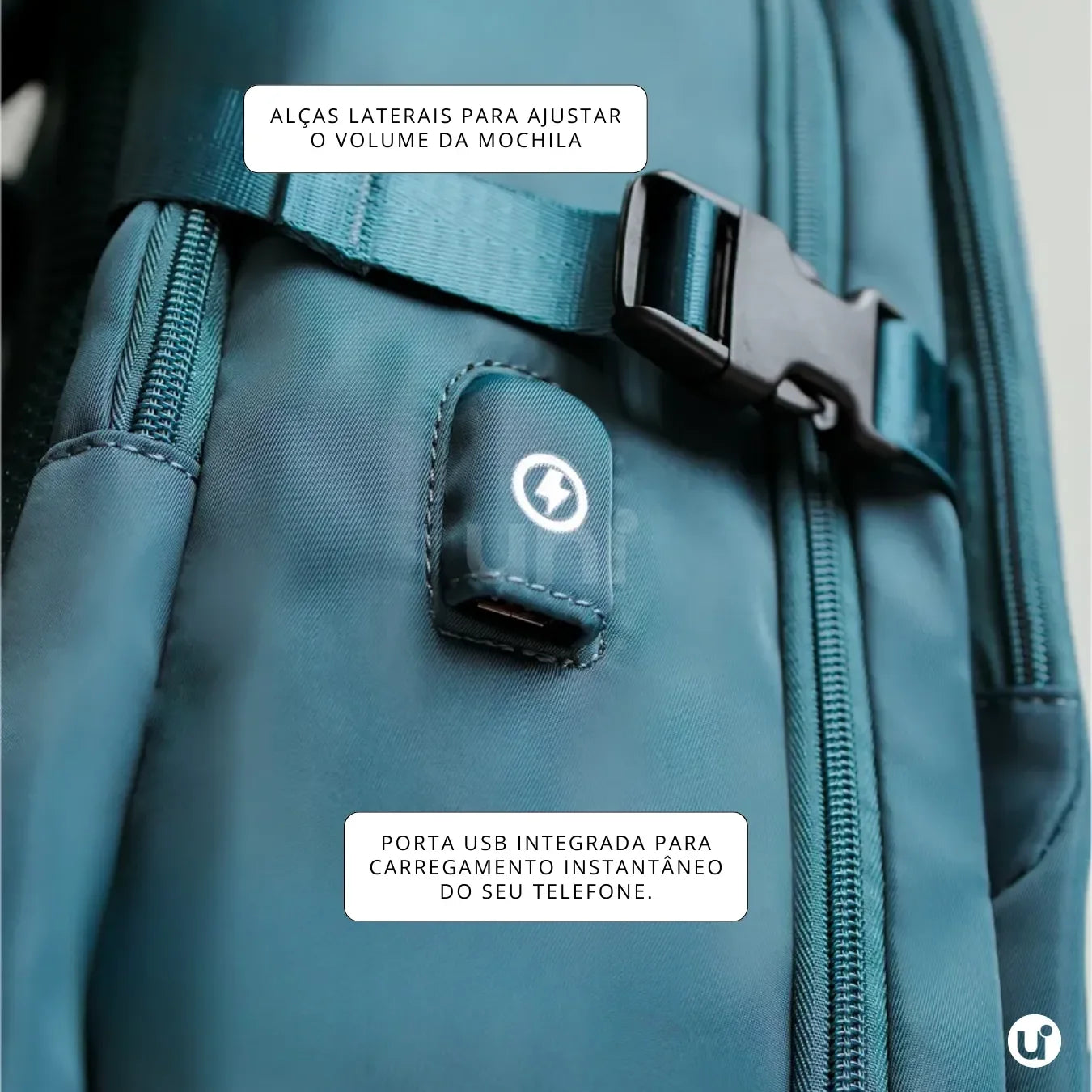 Mochila Expansiva 12 compartimentos - 29L Impermeável BellaJourney™ - uniescolhas