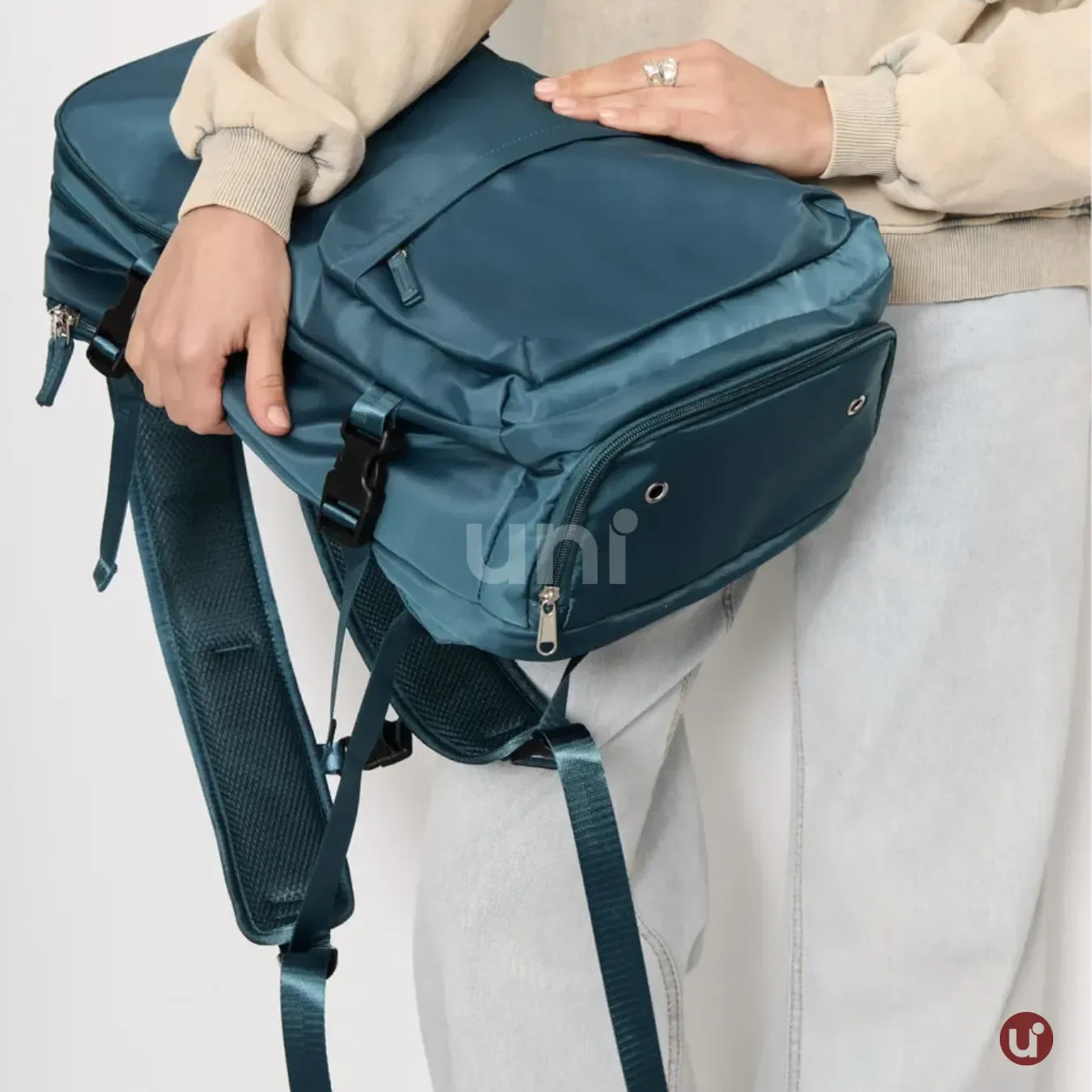 Mochila Expansiva 12 compartimentos - 29L Impermeável BellaJourney™ - uniescolhas