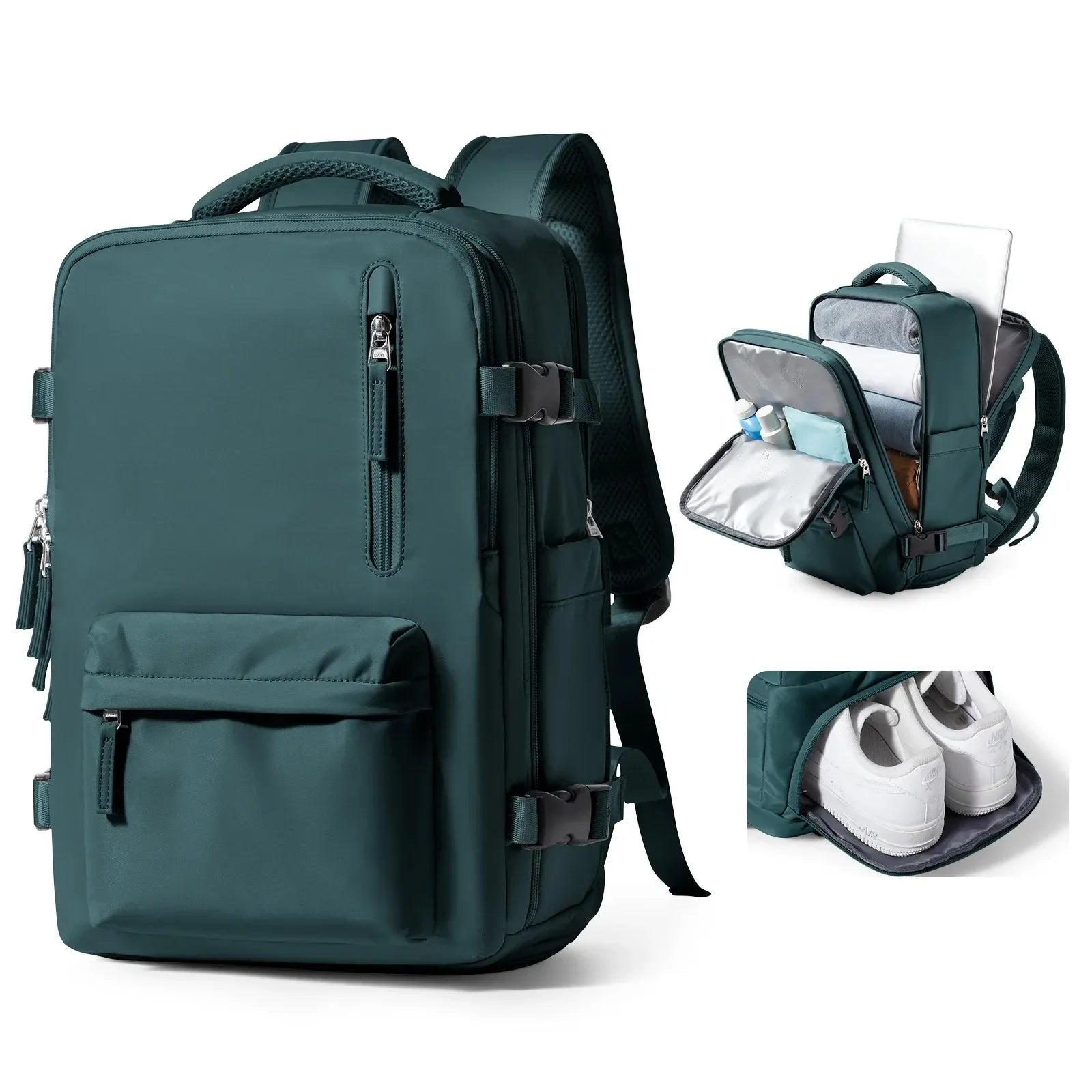 Mochila Expansiva 12 compartimentos - 29L Impermeável BellaJourney™ - uniescolhas