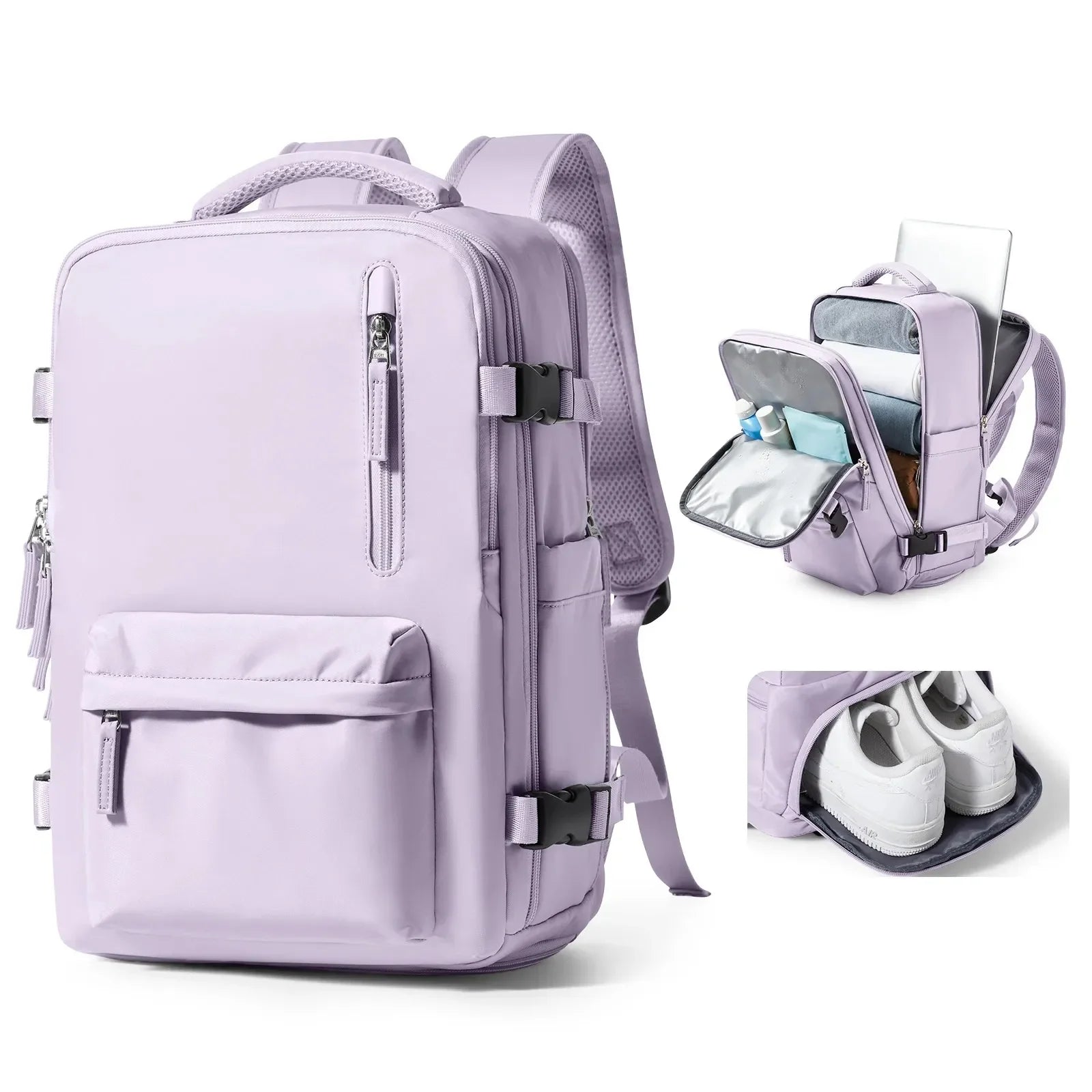 Mochila Expansiva 12 compartimentos - 29L Impermeável BellaJourney™ - uniescolhas