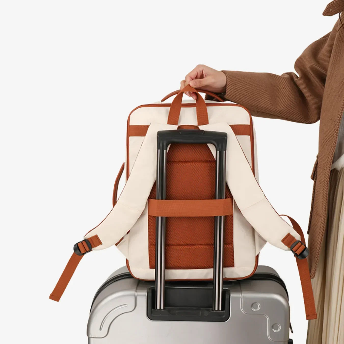 Mochila Feminina Impermeável Para Notebook Com USB Siena - uniescolhas