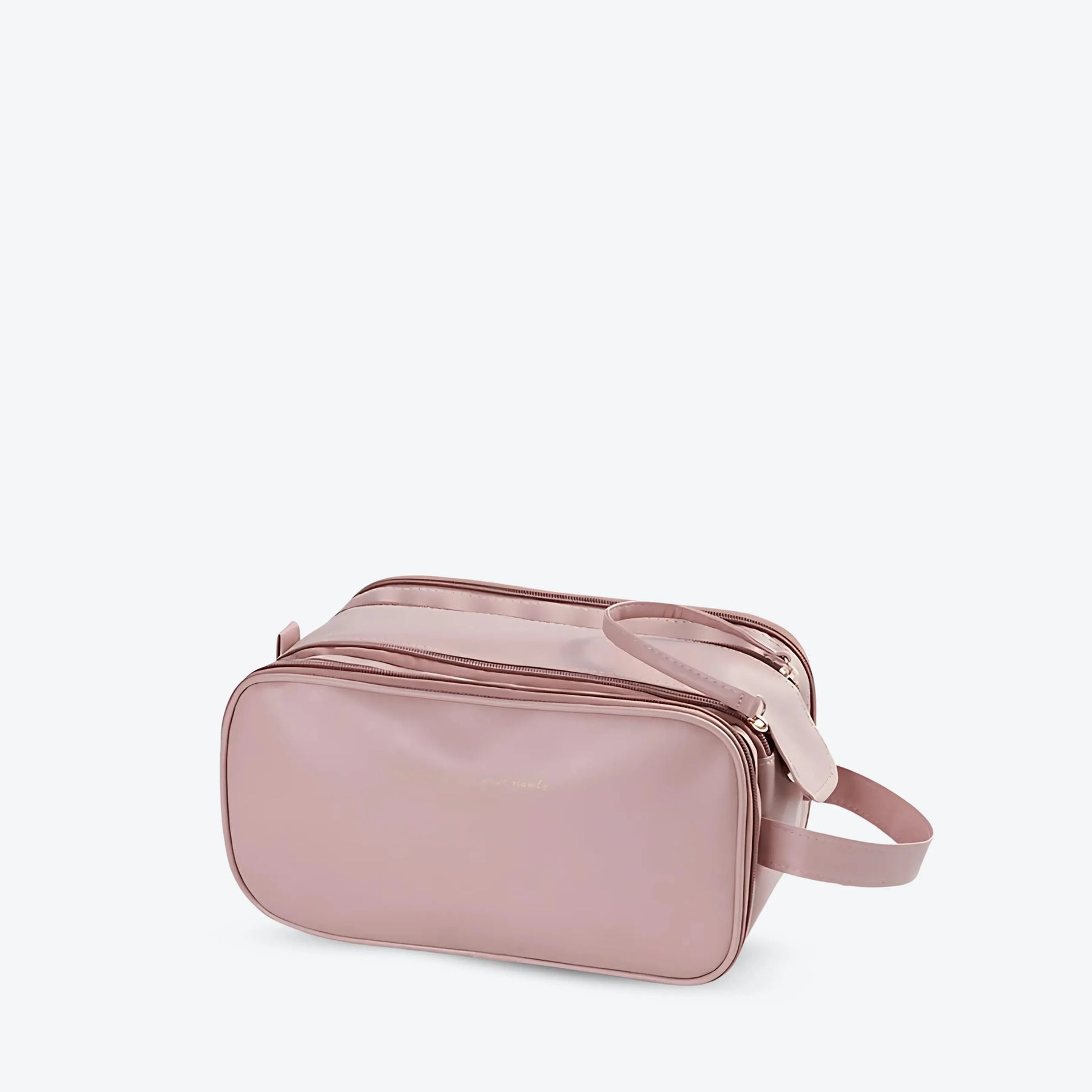 Nécessaire feminina grande Luxbag 3.0 em couro ecológico premium, exibindo seu design sofisticado e moderno, ideal para viagens e organização diária.