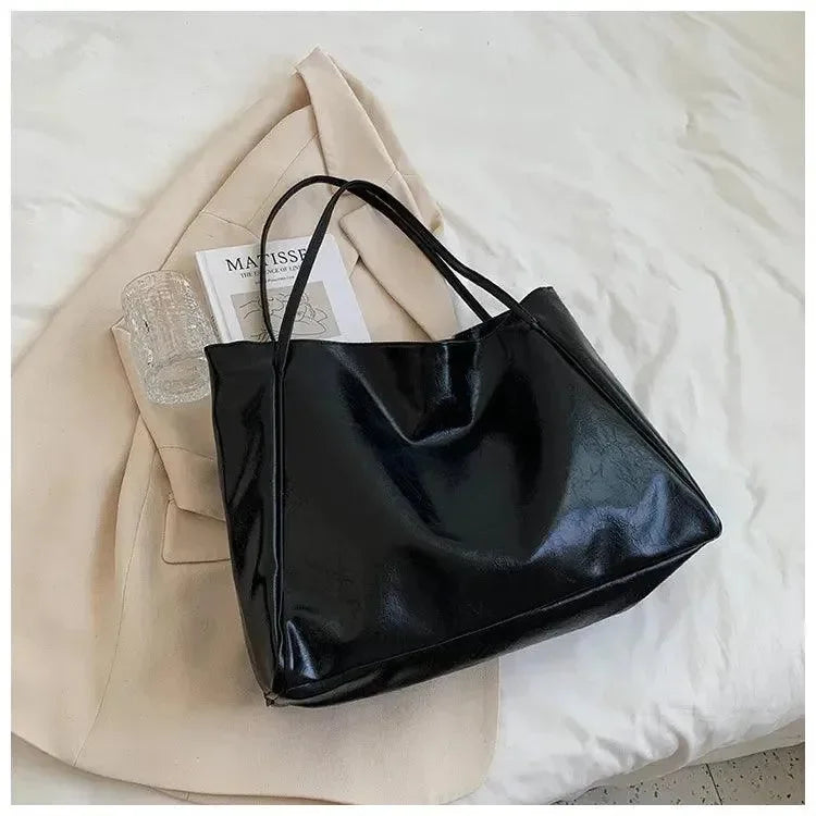 Bolsa de Couro Minimalista Forro de Algodão e Fecho de Fivelas de Metal Morbol™ - uniescolhas