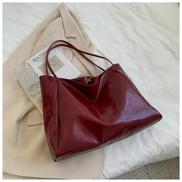 Bolsa de Couro Minimalista Forro de Algodão e Fecho de Fivelas de Metal Morbol™ - uniescolhas