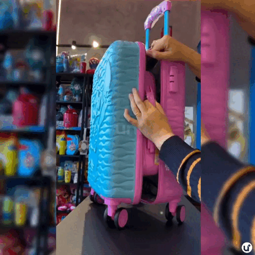 Frasqueira Stitch & Angel Love ABS – Viagem Compacta e Proteção Premium