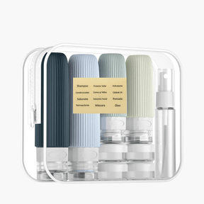 Recipiente Flexível Contra Vazamentos 4 Frascos de Silicone Silicase™