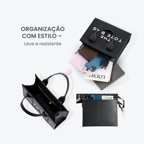 Bolsa Tote Feminina de Viagem e Trabalho em Couro 35L - TheTote™