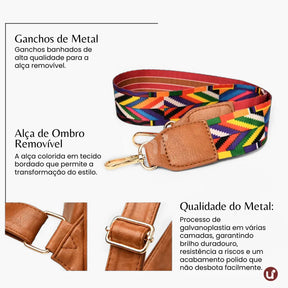 Mochila Feminina Antifurto Shiny Diary 2026 Couro Premium Impermeável 3 em 1