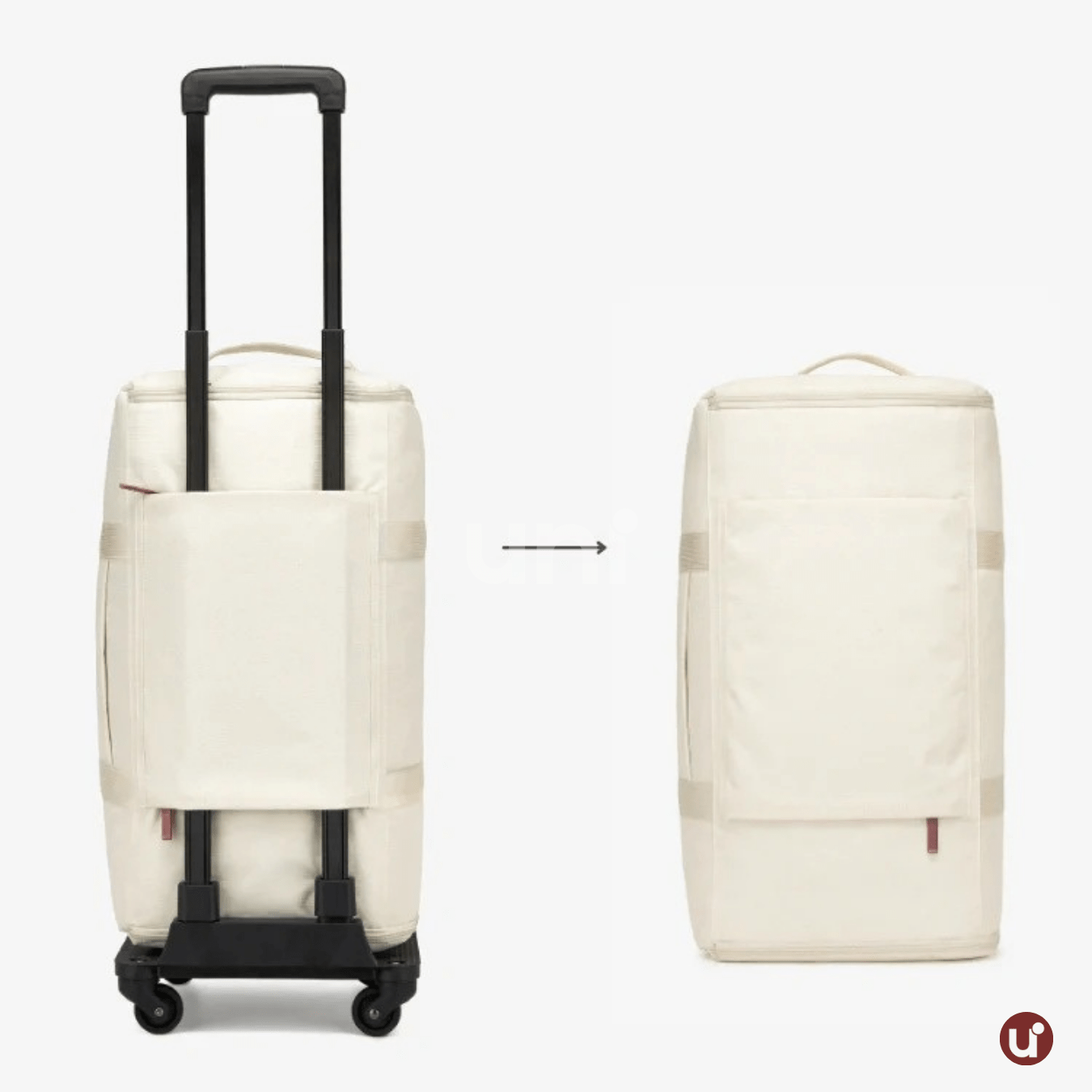 MegaBag 2.0 – Mala de Mão Dobrável 60L Anti-Amassamento com Rodinhas Removíveis