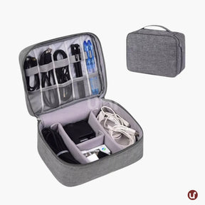 Organizador de Cabos e Carregadores para Viagem Impermeável