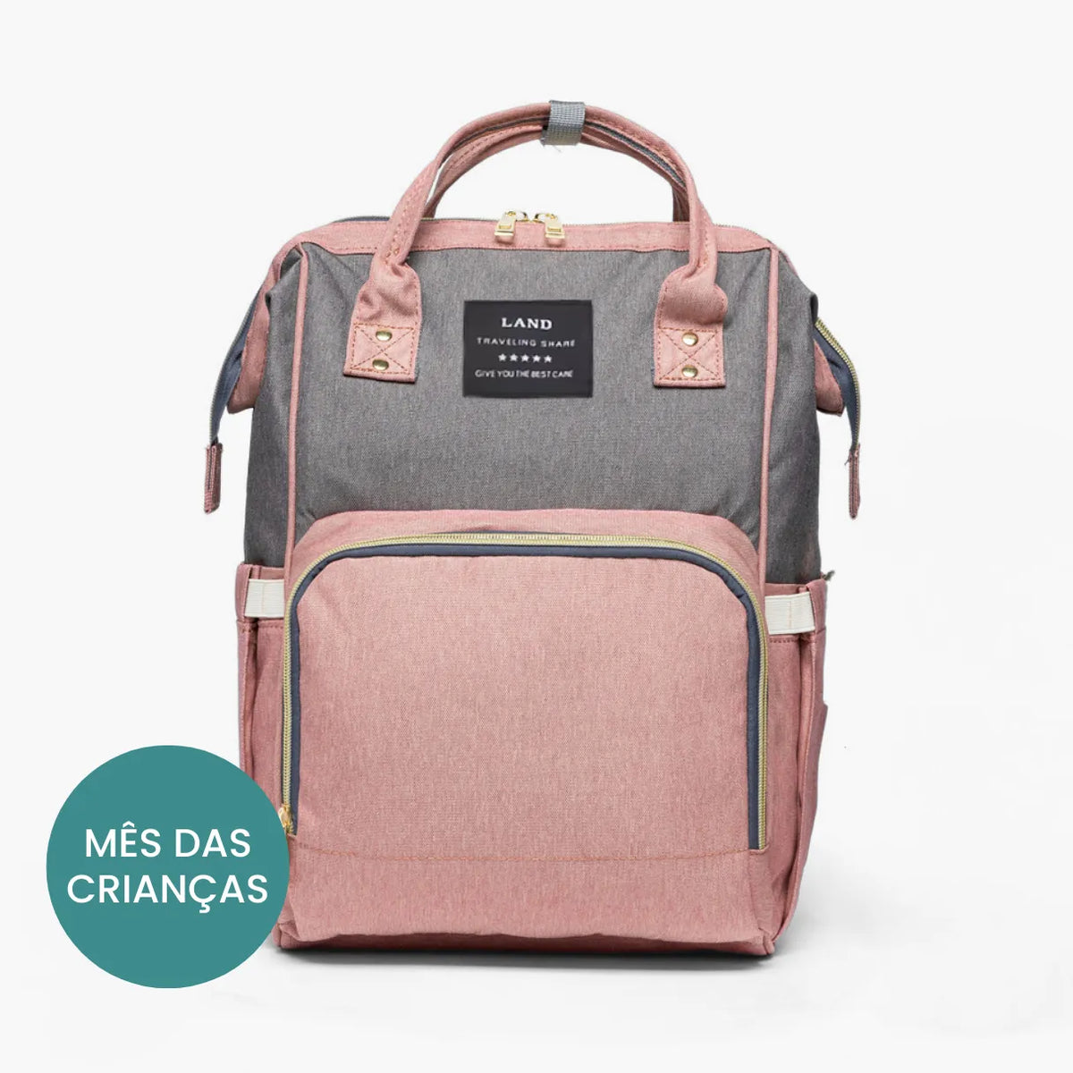 Bolsa/Mochila Maternidade de Fraldas USB BabyBoo™ - uniescolhas
