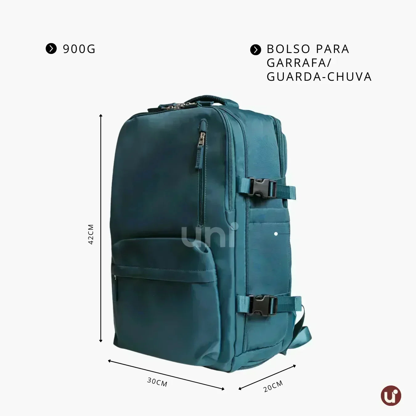 Mochila Expansiva 12 compartimentos - 29L Impermeável BellaJourney™ - uniescolhas