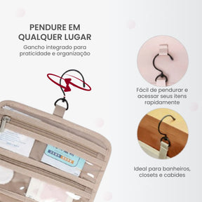 Necessaire Dobrável para Higiene Pessoal BeautyVoyage™ Modelo PREMIUM