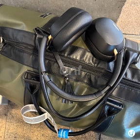 Mala de Mão Verde Espaçosa Dobrável 60L Roller JetSetFemme™