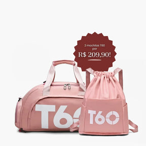Kit Bolsas de Viagem e Academia Unissex T60 TRAFT + T60 BAG - uniescolhas