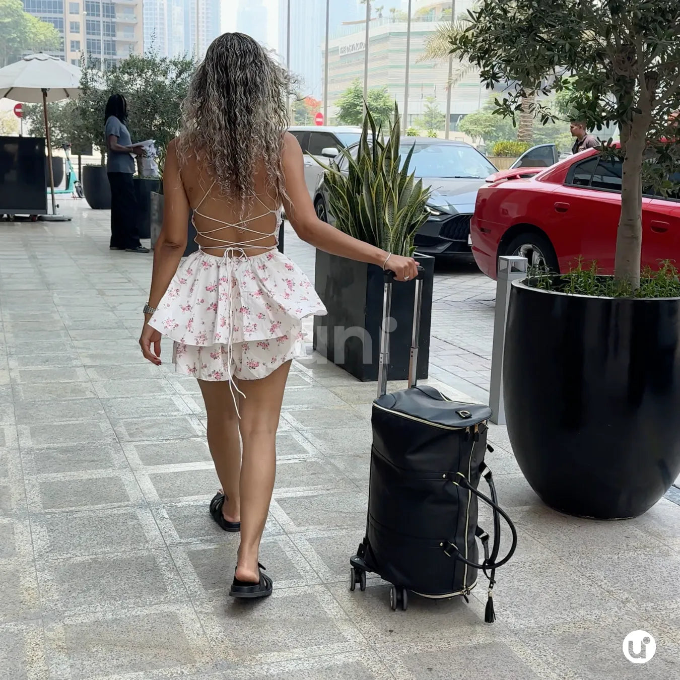 Mala de Mão Preta Espaçosa Dobrável 60L Roller JetSetFemme™