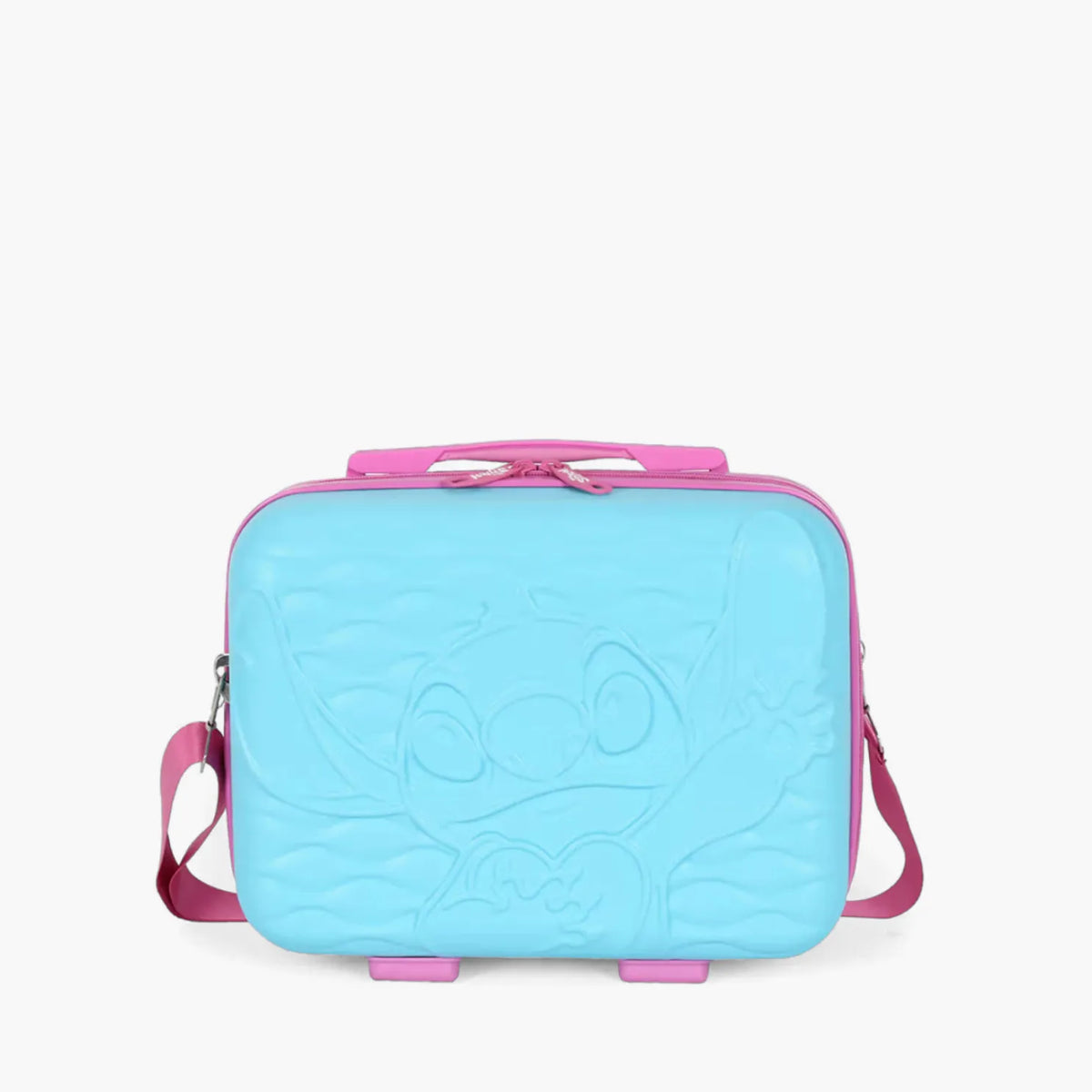 Frasqueira Stitch & Angel Love ABS – Viagem Compacta e Proteção Premium