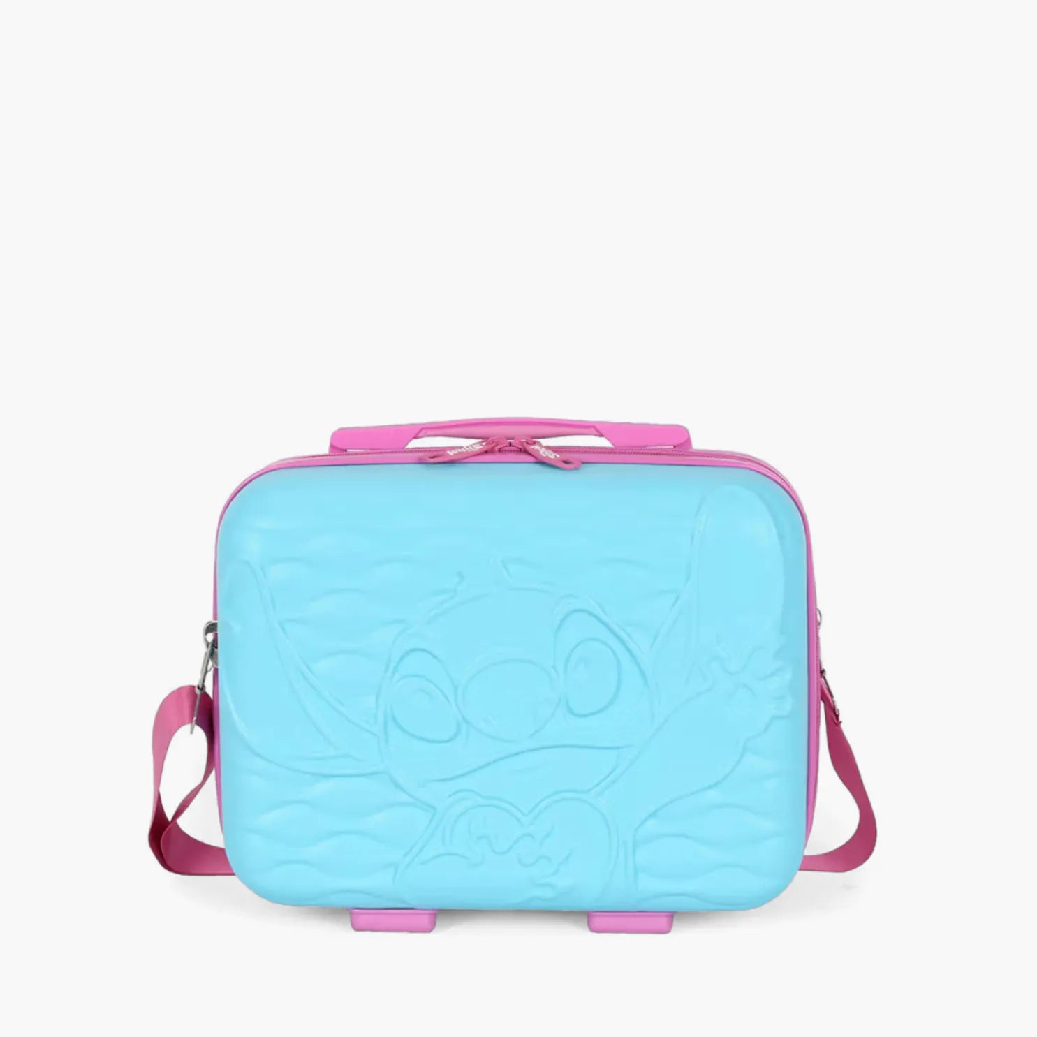 Frasqueira Stitch & Angel Love ABS – Viagem Compacta e Proteção Premium