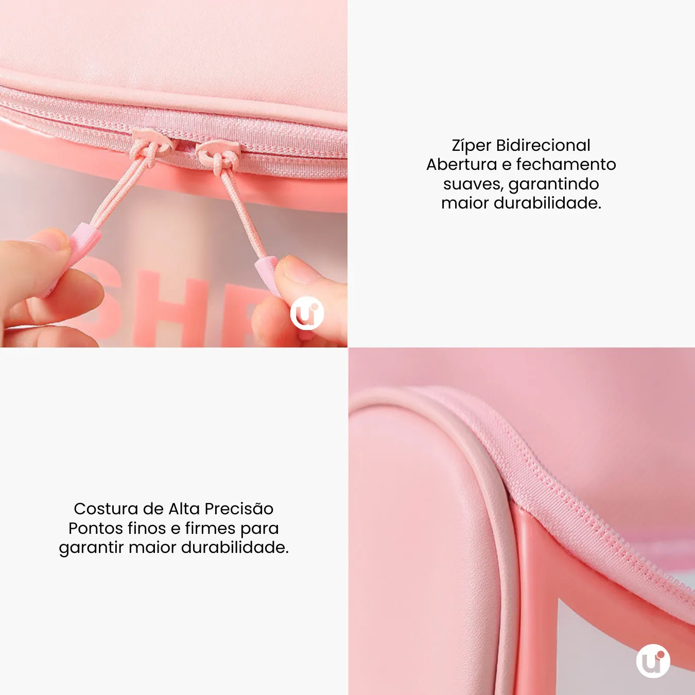 Necessaire de Viagem com Gancho Transparente WashBag Premium