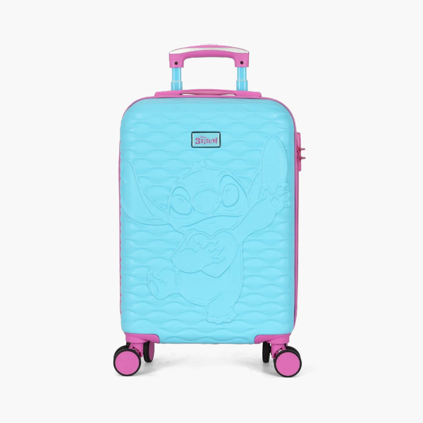 Mala de Bordo Infantil Stitch & Angel ABS Dupla Face 360° – Duas Estampas em Uma