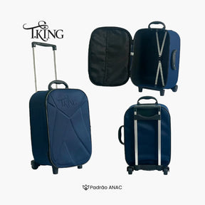 Mala de Bordo 10kg Padrão ANAC Leve e Resistente - T.King
